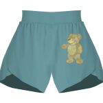 Ladies Flowy Overlay Shorts Thumbnail