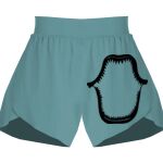 Ladies Flowy Overlay Shorts Thumbnail