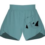 Ladies Flowy Overlay Shorts Thumbnail