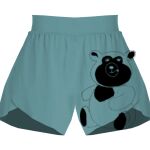 Ladies Flowy Overlay Shorts Thumbnail