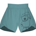 Ladies Flowy Overlay Shorts Thumbnail