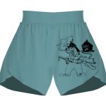 Ladies Flowy Overlay Shorts Thumbnail