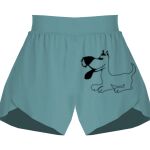 Ladies Flowy Overlay Shorts Thumbnail