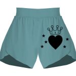 Ladies Flowy Overlay Shorts Thumbnail
