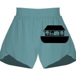 Ladies Flowy Overlay Shorts Thumbnail