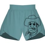 Ladies Flowy Overlay Shorts Thumbnail