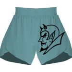 Ladies Flowy Overlay Shorts Thumbnail