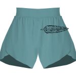 Ladies Flowy Overlay Shorts Thumbnail