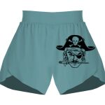 Ladies Flowy Overlay Shorts Thumbnail