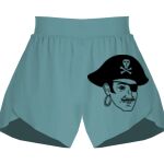 Ladies Flowy Overlay Shorts Thumbnail