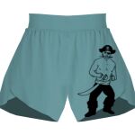 Ladies Flowy Overlay Shorts Thumbnail