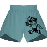 Ladies Flowy Overlay Shorts Thumbnail