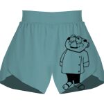 Ladies Flowy Overlay Shorts Thumbnail