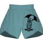 Ladies Flowy Overlay Shorts Thumbnail