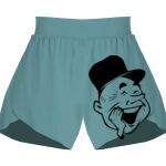 Ladies Flowy Overlay Shorts Thumbnail