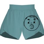 Ladies Flowy Overlay Shorts Thumbnail