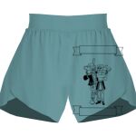 Ladies Flowy Overlay Shorts Thumbnail