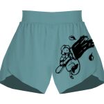 Ladies Flowy Overlay Shorts Thumbnail