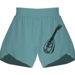 Ladies Flowy Overlay Shorts Thumbnail