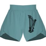 Ladies Flowy Overlay Shorts Thumbnail