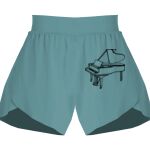 Ladies Flowy Overlay Shorts Thumbnail