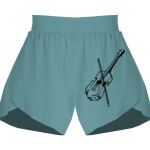 Ladies Flowy Overlay Shorts Thumbnail