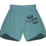 Ladies Flowy Overlay Shorts Thumbnail