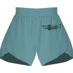 Ladies Flowy Overlay Shorts Thumbnail