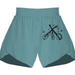 Ladies Flowy Overlay Shorts Thumbnail