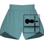 Ladies Flowy Overlay Shorts Thumbnail