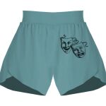 Ladies Flowy Overlay Shorts Thumbnail