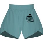 Ladies Flowy Overlay Shorts Thumbnail