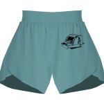 Ladies Flowy Overlay Shorts Thumbnail