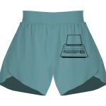 Ladies Flowy Overlay Shorts Thumbnail