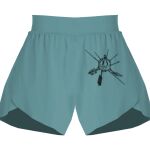 Ladies Flowy Overlay Shorts Thumbnail