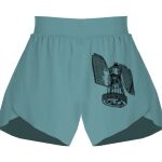 Ladies Flowy Overlay Shorts Thumbnail