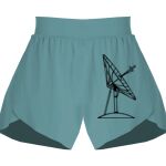 Ladies Flowy Overlay Shorts Thumbnail