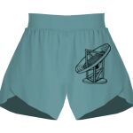 Ladies Flowy Overlay Shorts Thumbnail