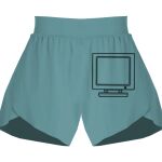 Ladies Flowy Overlay Shorts Thumbnail