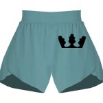 Ladies Flowy Overlay Shorts Thumbnail