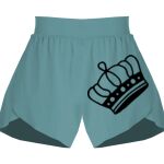 Ladies Flowy Overlay Shorts Thumbnail