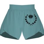 Ladies Flowy Overlay Shorts Thumbnail