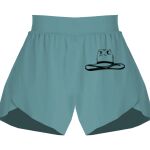 Ladies Flowy Overlay Shorts Thumbnail