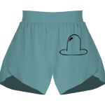 Ladies Flowy Overlay Shorts Thumbnail