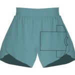 Ladies Flowy Overlay Shorts Thumbnail