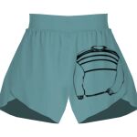 Ladies Flowy Overlay Shorts Thumbnail