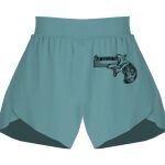 Ladies Flowy Overlay Shorts Thumbnail