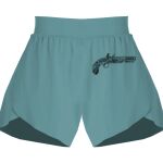 Ladies Flowy Overlay Shorts Thumbnail