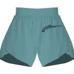 Ladies Flowy Overlay Shorts Thumbnail