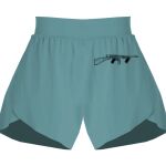 Ladies Flowy Overlay Shorts Thumbnail